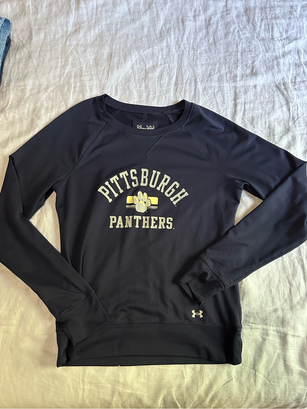 Under Armour University of Pittsburgh Navy Pullover - Size M